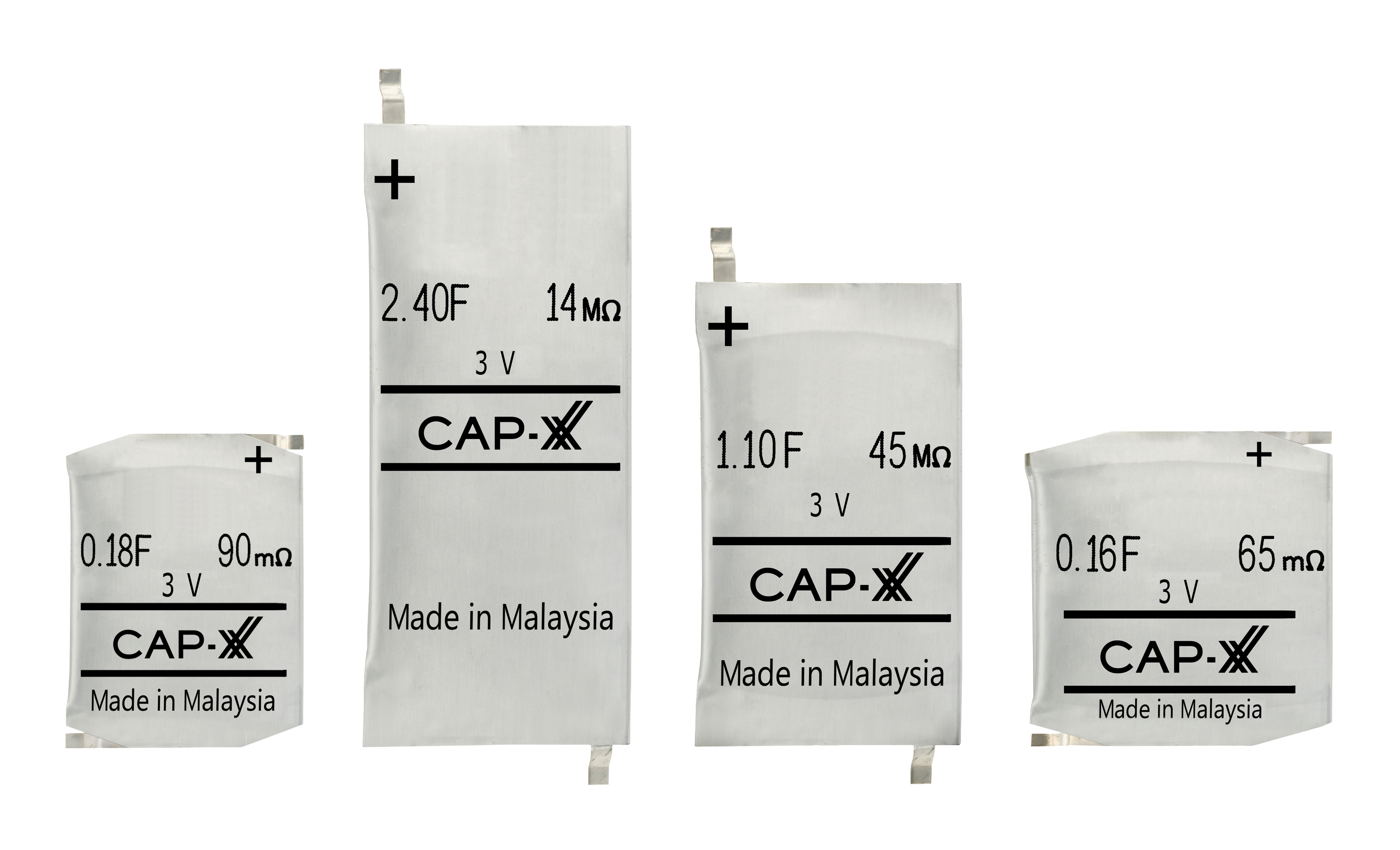 The Industry's First 3 Volt Thin Prismatic Supercapacitors
